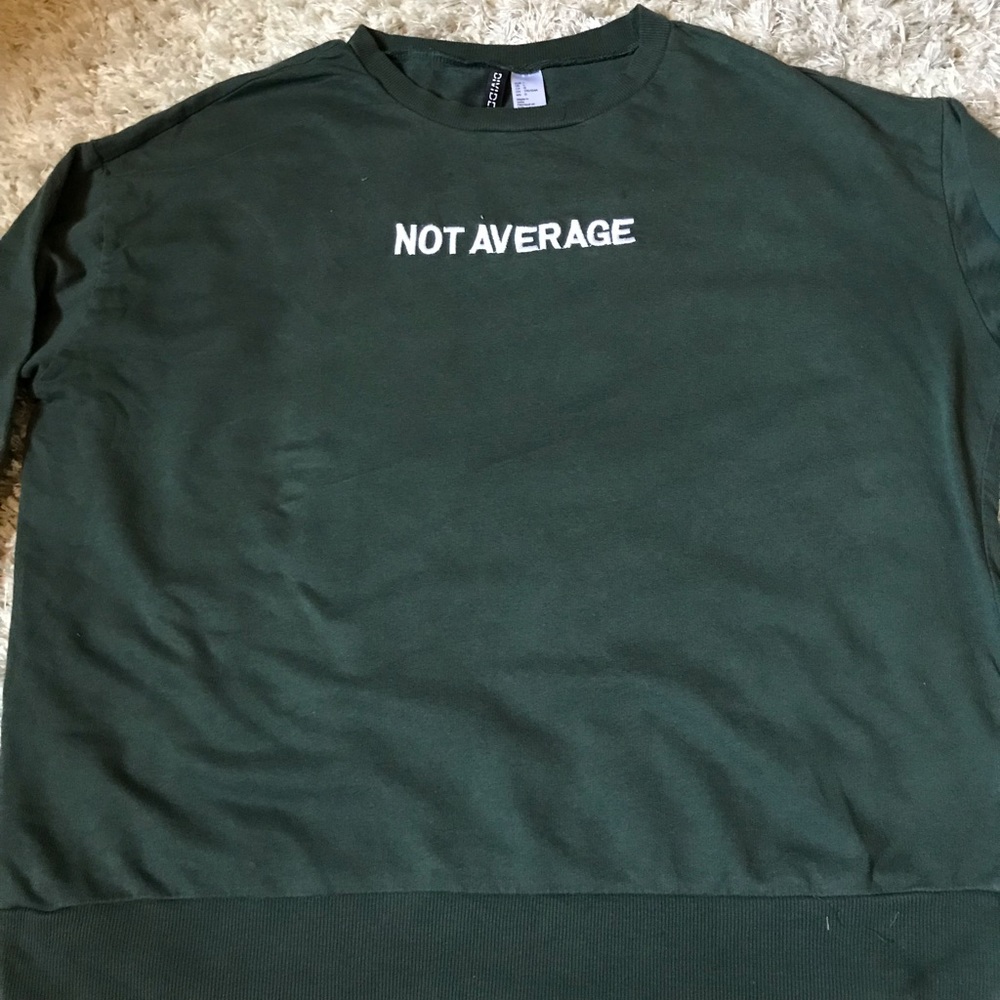 3/$15 Army green sweat shirt
